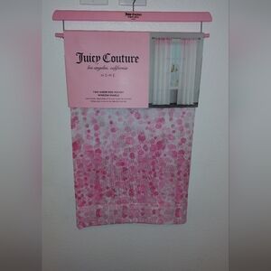 JUICY COUTURE WINDOW CURTAINS JUICY COUTURE TWO SHEER ROD POCKET WINDOW PANELS